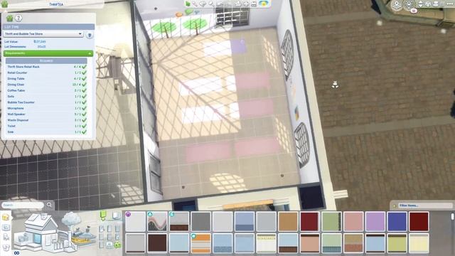 Lets Build a Bubble Tea Yoga Studio! - The Sims 4 Real Time Build With Me High School Years смотреть онлайн