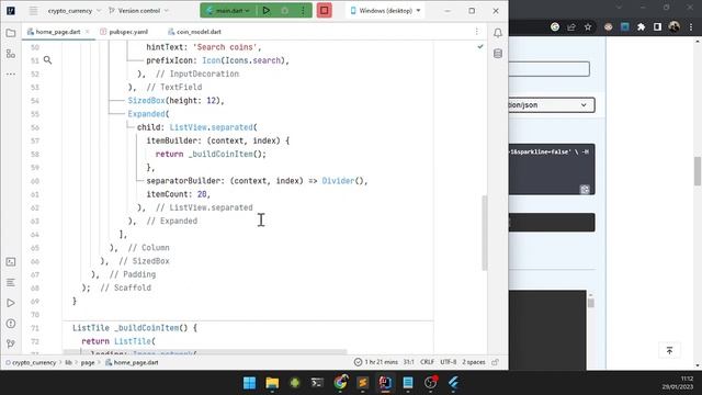 Crypto Currency App Part 2 - Flutter Tutorial смотреть онлайн