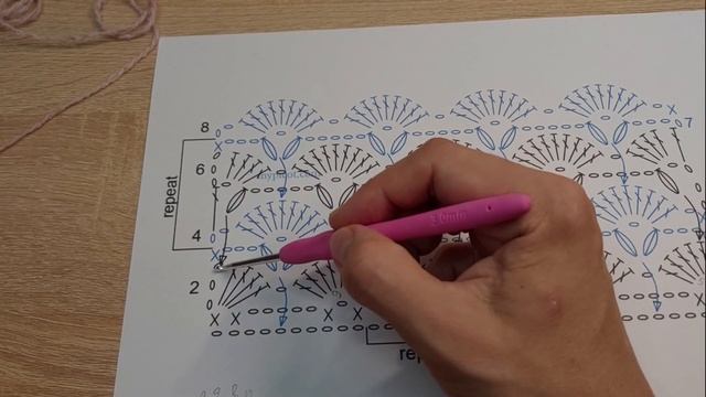 КРЮЧОК для НАЧИНАЮЩИХ. УЗОР крючком. УРОК 109. смотреть онлайн