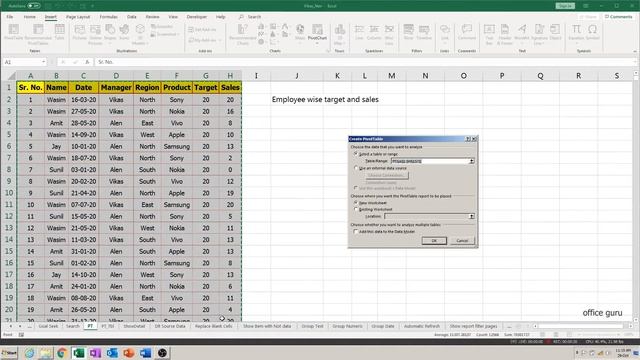How To Create Pivot Table in Excel? Hindi Tutorial with Sample Data