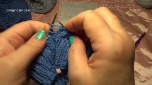 Пуловер (Свитер) для мальчика с рисунком Снегири вязание спицами [Часть 1]