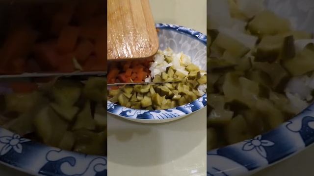 #Салат без мяса и майонеза #shorts #shortvideo #короткоевидео