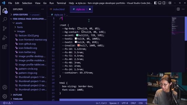 Building a portfolio website with HTML & CSS | Part 1