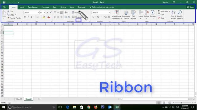 Excel 2016 tutorial in Hindi-1, Ms  Excel tutorial, Excel in Hindi, gseasytech, gs easytech