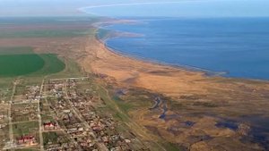 Камышеватская ст., Азовское море, Аэросъемка апрель 2020
