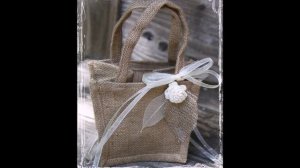 Сумки из мешковины своими руками. Модные сумки.