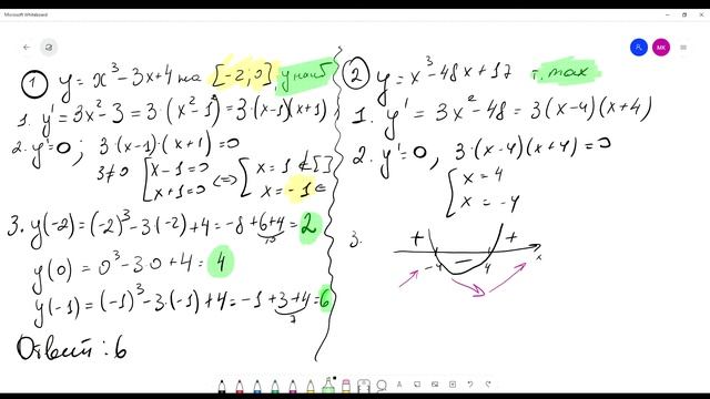 Задание 11. Егэ по математике Профиль. Как найти наибольшее значение функции. Точку максимума. смотреть онлайн