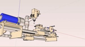 Токарный станок своими руками. 3D проект Токарно-Фрезерного станка