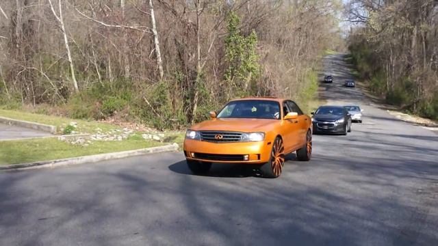 Wrapped Infiniti M45 on 26" Starr Gatsby's Done By Wrap Starz смотреть онлайн