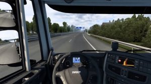 ETS 2 MOD  (1.45) Iveco Highway 480 6x4 Wheel Loader Delivery From  Stuttgart to Mannheim