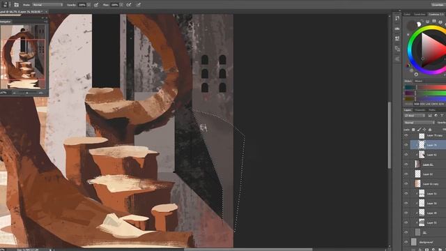speed up environment#02 Рисование окружения ускоренный процесс смотреть онлайн