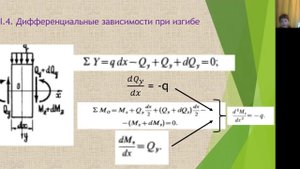 Дифференциальные зависимости при изгибе