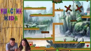 ПРИКЛЮЧЕНИЯ ОГОНЬ И ВОДА на двоих КИТАЙСКИЕ ПАНДЫ #1 Игровой мультик для детей #УШАСТИК КИДС