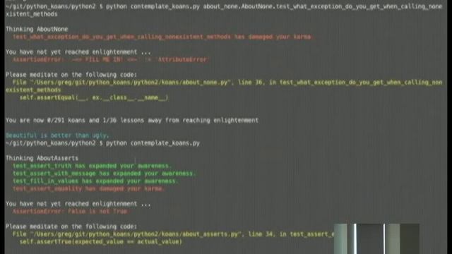 Learn Python TDD Style with Python Koans