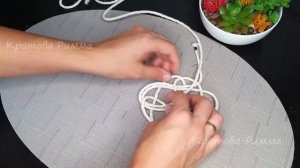 Красота из бельевой веревки своими руками, салфетка из веревки, подставка под горячее.