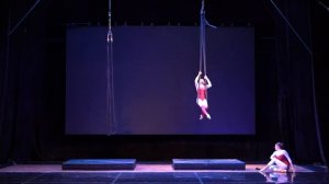 Борзяева Алёна и Салмина Диана, стропы, дуэт, профессионалы