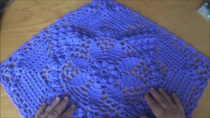 Большой квадратный мотив для скатерти или пледа