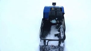 Мотобуксировщик Мужик с Лыжами Мотособака на Лыжах