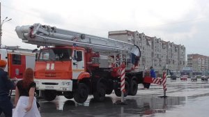 АКП-50 КАМАЗ СКЛАДЫВАНИЕ СТРЕЛЫ С ЛЮЛЬКОЙ. Пожарный автомобиль