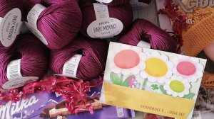 Долгожданная посылочка из Испании! Приз от Ани за конкурс "ПАЛАНТИН С РУКОДЕЛОЧКОЙ И ВЯЗАЛОЧКОЙ,,