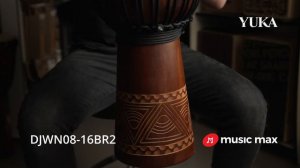 Djembe YUKA DJWN08-16BR2 WOODEN JAMMER 23 40 cm