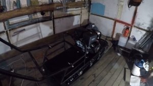 Мотобуксировщик Бурлак М2, первый выезд.