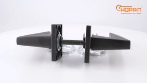 Ручка дверная на розетке 133K Slim; цвет – графит