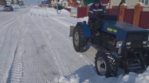 Самодельный трактор 4×4,уборка снега 2023!!!
