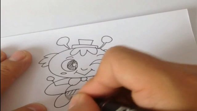 Уроки рисования, Как нарисовать пчелу, funny bee смотреть онлайн