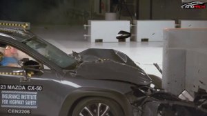 2023 MAZDA CX-50 & INFINITY QX-50 crash test (MAZDA CX50 EARN "TOP SAFETY PICK+"