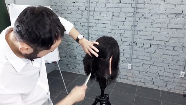 Принцип сушки слоёв в длине. Обучение парикмахеров. Женские стрижки смотреть онлайн