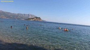 Пляжи Могрен 1 и Могрен 2 на окраине Будвы,самые чистые и известные пляжи курортного городка