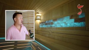 Сауна и декор потолка в зоне отдыха | Отзыв заказчика