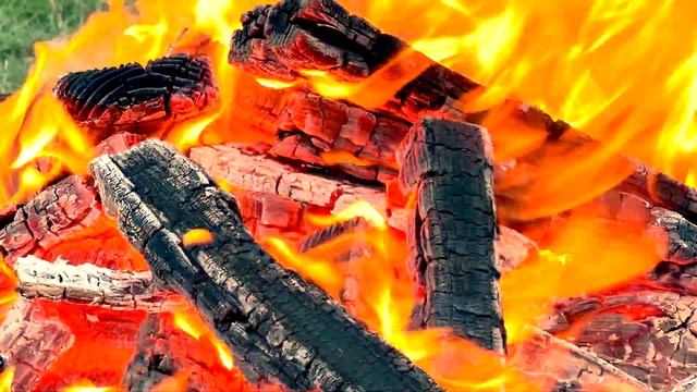 Релакс: треск дров и шум костра, звуки природы (БЕЗ МУЗЫКИ)
