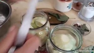 Патиссоны маринованные. Очень вкусно.