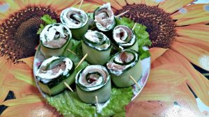 Огуречные роллы, интересная закусочка к праздничному столу