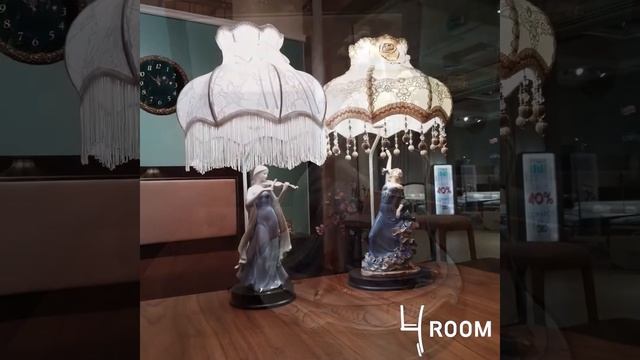 Декоративные настольные лампы в салоне Альт Классик. ТЦ 4ROOM смотреть онлайн