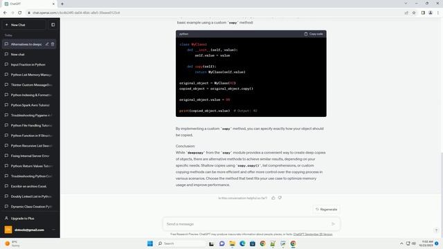 Alternative to deepcopy in python