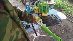 Как собрать" косилку" бензотриммер PRO CRAFT T4200pro своими руками.