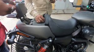 Pillion back rest and Heat shield installation on - Harley Davidson street rod 750 / street 750