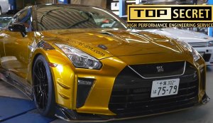 Золотой Nissan GT-R 2021 от Top Secret. RomanAP