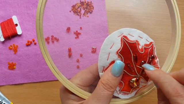 ?Брошь Кленовый листочек, мастер класс/Maple Leaf Brooch #брошькленовыйлист #брошьизбисера #брошимк