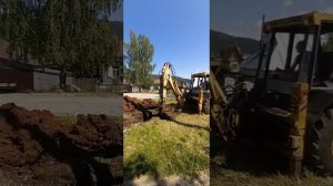 Экскаватор Атэк 999 траншея под водопровод