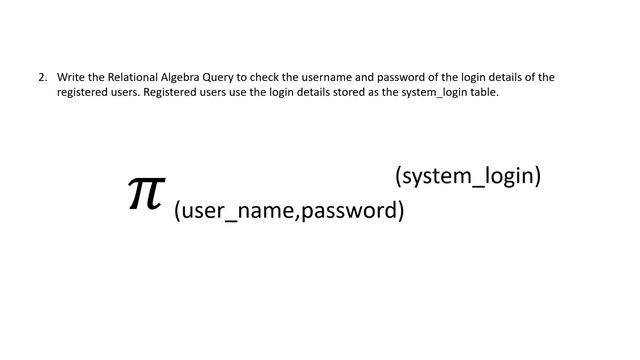 Data Base Task 40 | Create a Relational Algebra Query | 1st Year | Java Institute смотреть онлайн