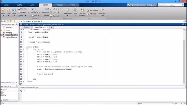 Mean Filter in MATLAB to smoothen noisy image (Image Processing Tutorials) смотреть онлайн