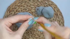 Погремушка Зайка крючком/мастер класс #творчество#заяц#мк