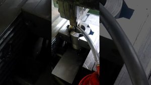 Slotting groove on milling, Долбление паза на фрезерном 675 станке
