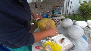 Декоративные камни из мусора и цемента