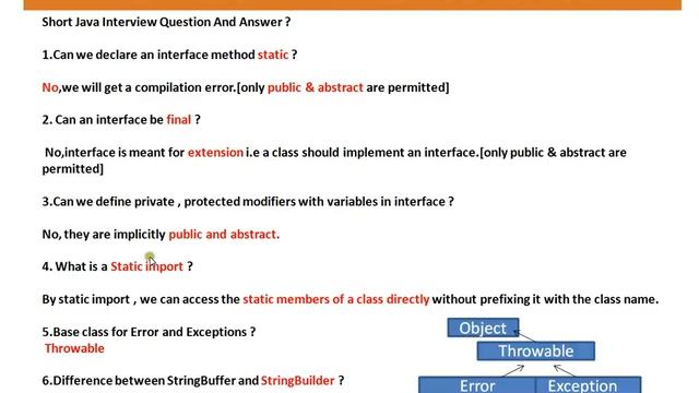 What is a Static import in Java смотреть онлайн