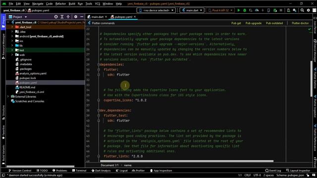 Firebase CLI Integration with Flutter (3.0.0)   ----  Flutter (3.0.0) ile Firebase CLI Entegrasyonu